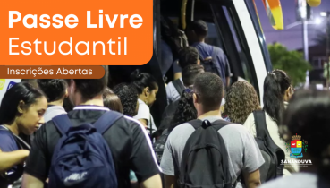 Inscri��es abertas para o Programa Passe Livre Estudantil